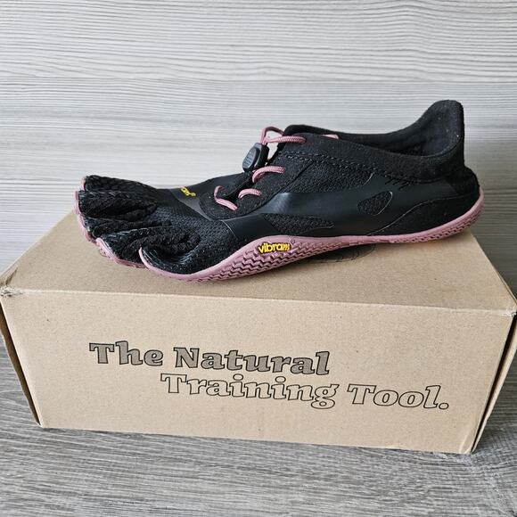 Vibram Fivefingers KSO EVO Black/Rose Womens EU size 36 = US 6.5-7 New w/box - Picture 3 of 16